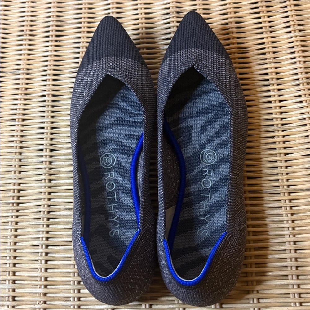 Rothy’s Twilight Metallics Points Size 8.5